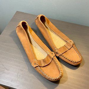 J. Crew Made in Italy Suede Vintage Loafers Size 10